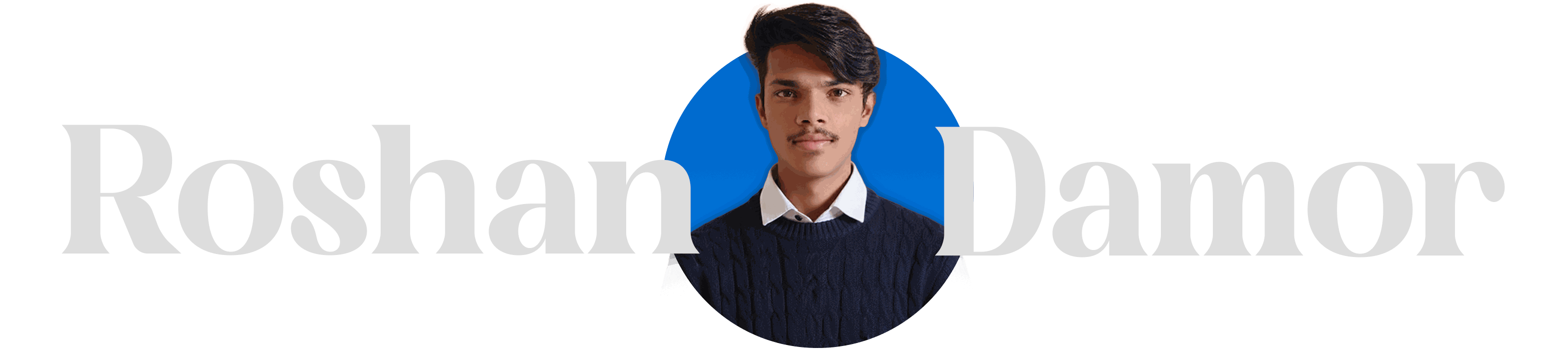 Roshan Damor Logo - Light Theme